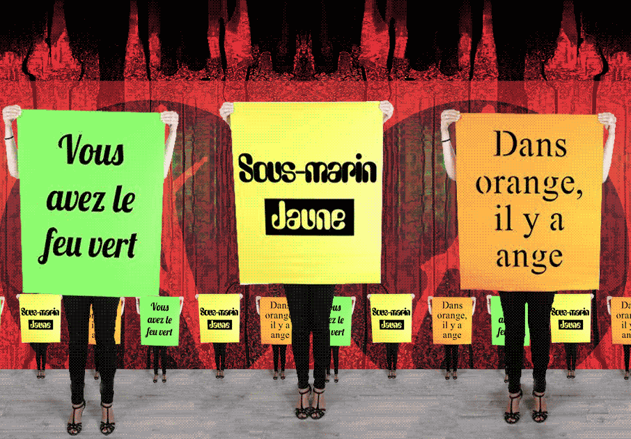 affiche fluo